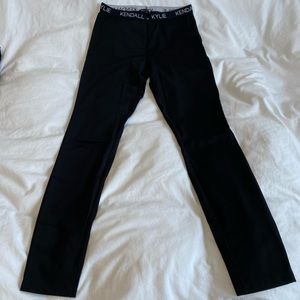 Kendal & Kylie Shiny, Shaping Black Leggings Size Small